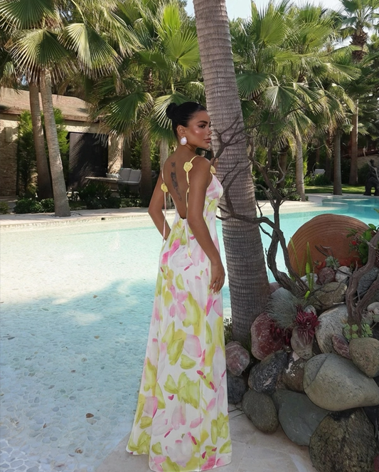 Robe blanche glamour