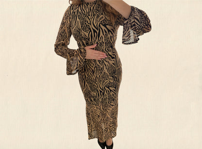 Robe longue dos nu